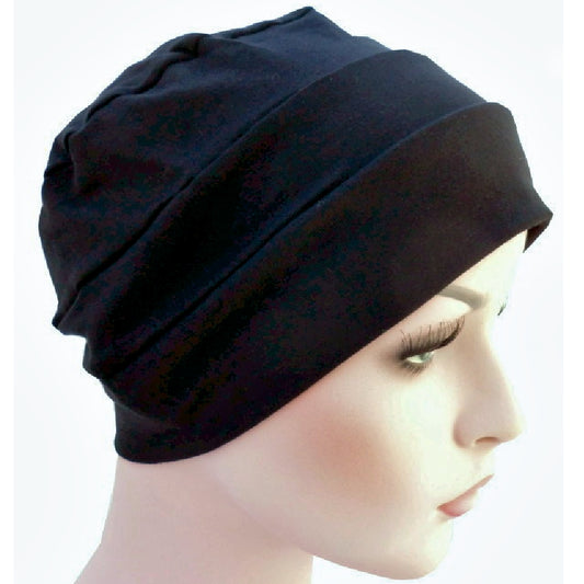 Bamboo Chemo Cloche - Black