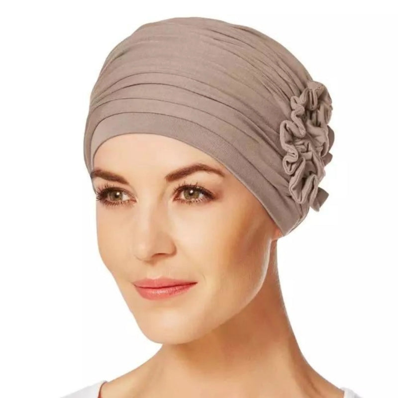 Christine - 8154 HOCLotus - TAUPE (OS) LOTUS TURBAN