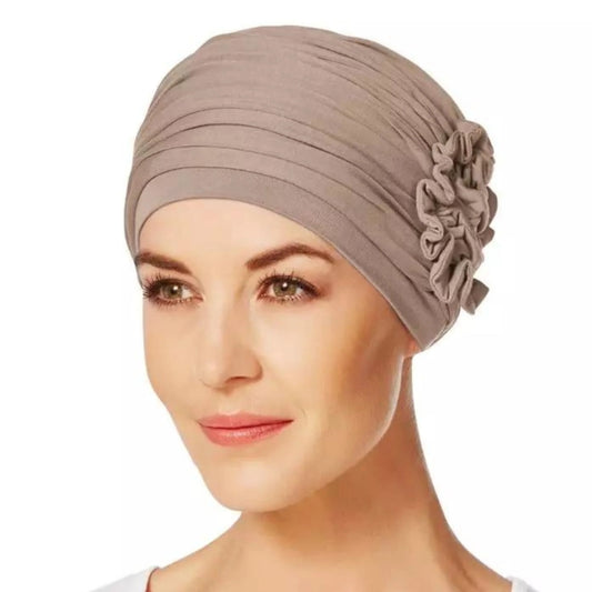 Christine - 8154 HOCLotus - TAUPE (OS) LOTUS TURBAN