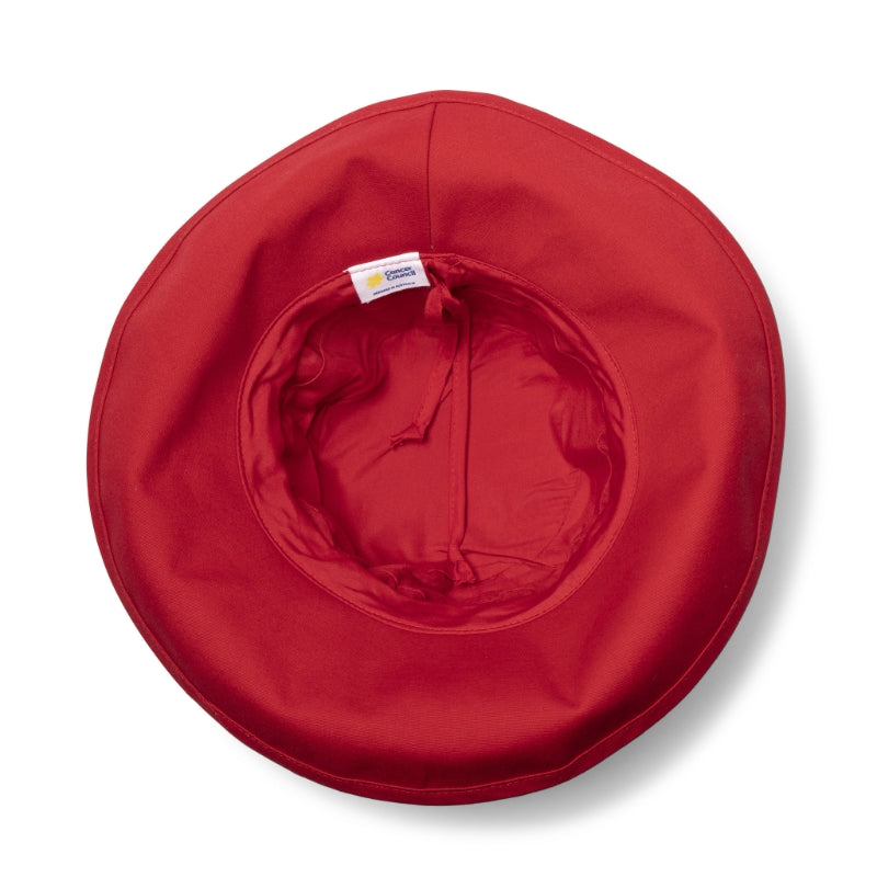 CANCER COUNCIL SUN-SAFE HATS - R52 POPPY/RED ESSENTIAL TRAVELLER HAT M/L