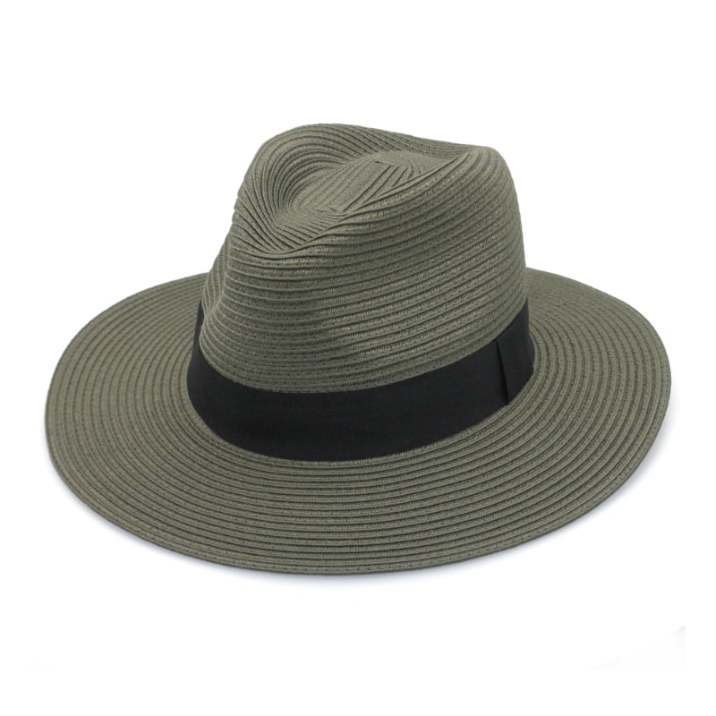 CANCER COUNCIL SUN-SAFE HATS -RM399 OLIVE 60CM (L/XL) CAFE FLEXIBRAID FEDORA
