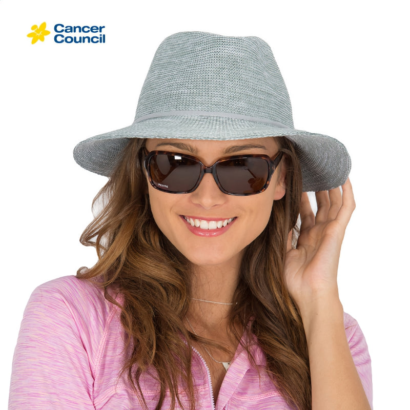 CANCER COUNCIL SUNSAFE HATS JACQUI MANNISH HAT RL73 MIXED SEAFOAM M