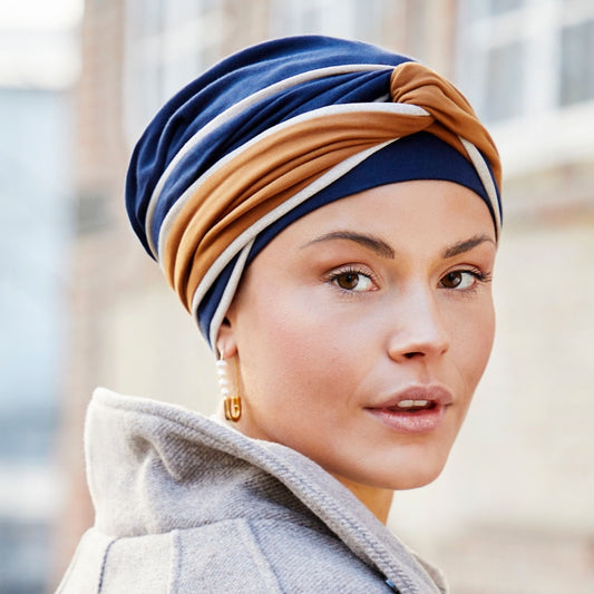 Christine - 8446 - HOCV ELLA NAVY (OS) - VIVA ELLA TURBAN
