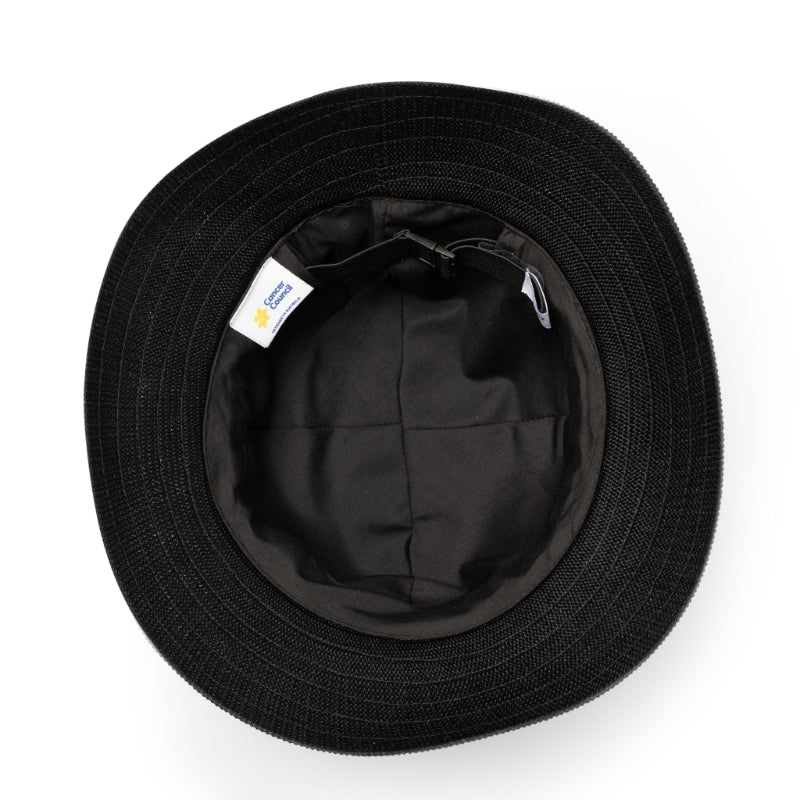 CANCER COUNCIL SUN-SAFE HATS - TAMZIN CC R36L BLACK M/L