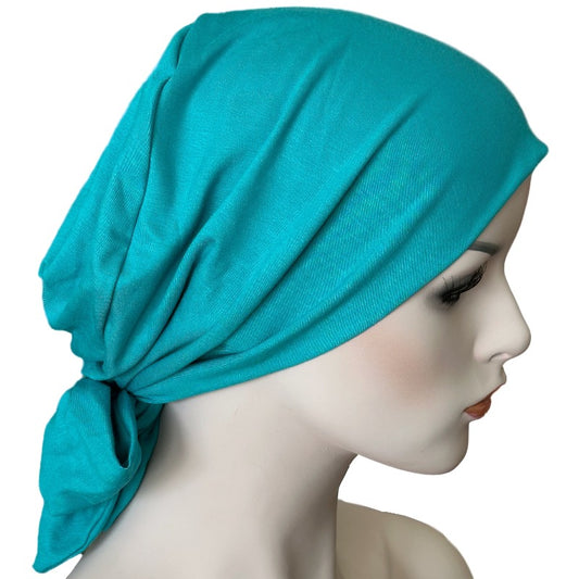Bamboo Chemo Cap with Attached Short Ties by Hat Show