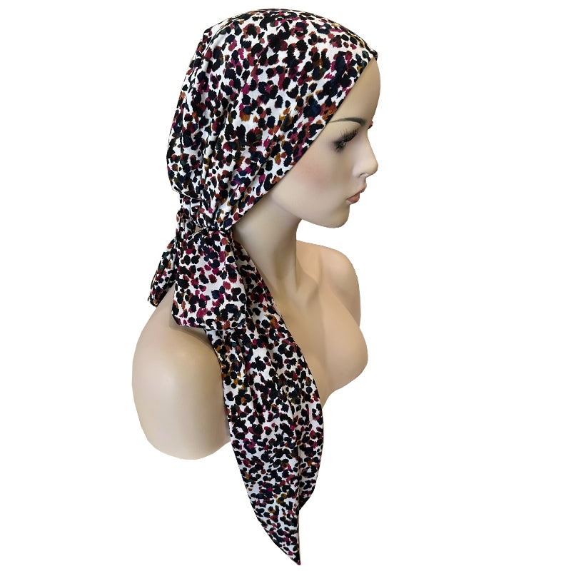 Chemo Cap with Attached Long Ties by Hat Show