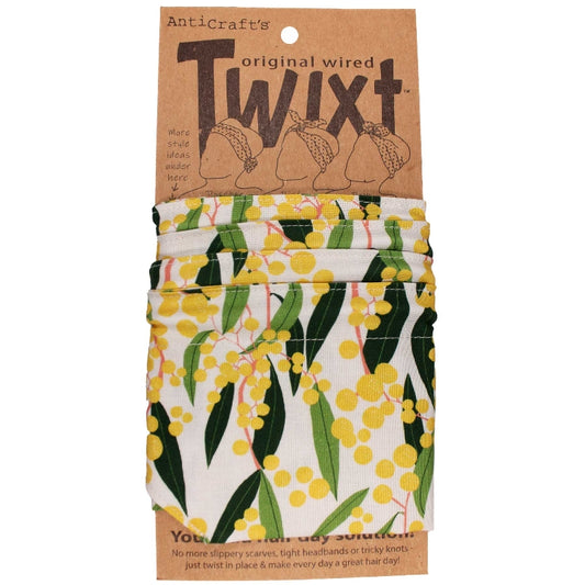 TWIXT Wired Head Wrap - NATIVE FLORAL WATTLE