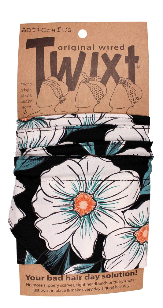 TWIXT Wired Head Wrap - FLORAL GARDENIA