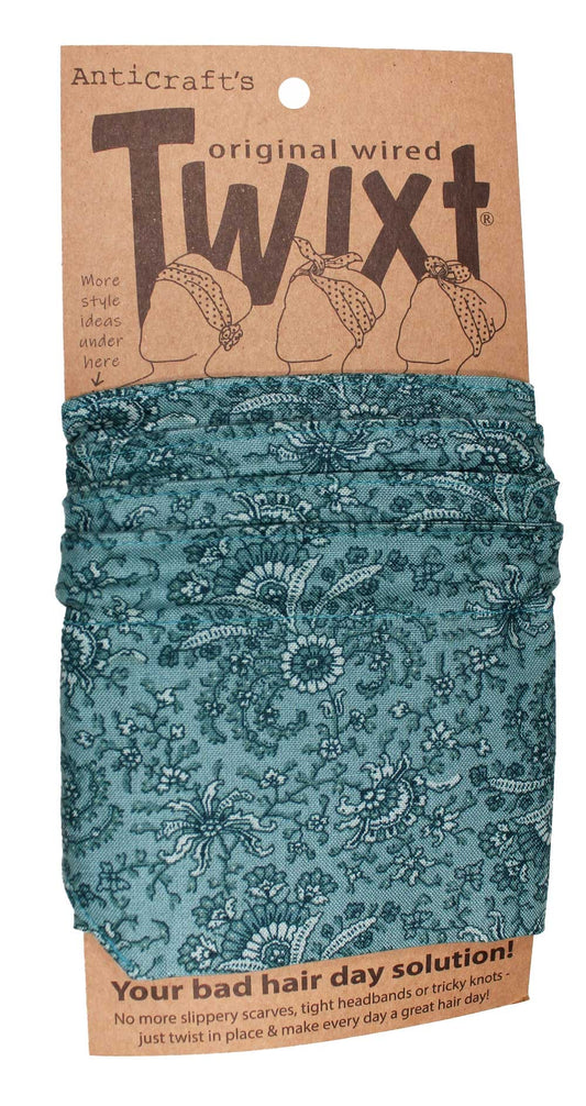 TWIXT Wired Head Wrap - Liberty Teal on Teal