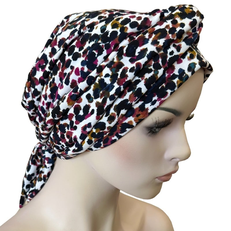 Chemo Cap with Attached Long Ties by Hat Show