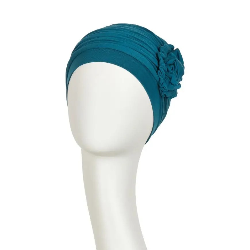 Christine -1003-0295 - HocLOTUS TURBAN - OCEAN BLUE