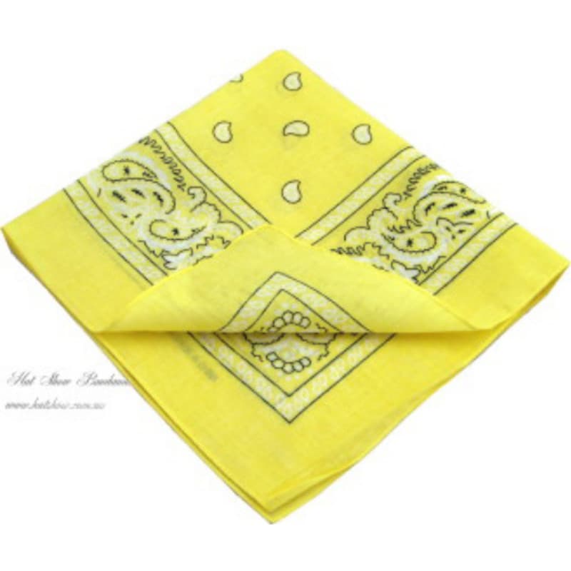 Square Bandana Lemon Paisley