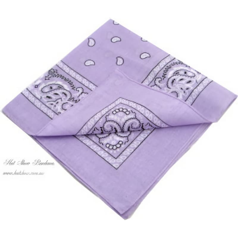 Square Bandana Lilac Paisley