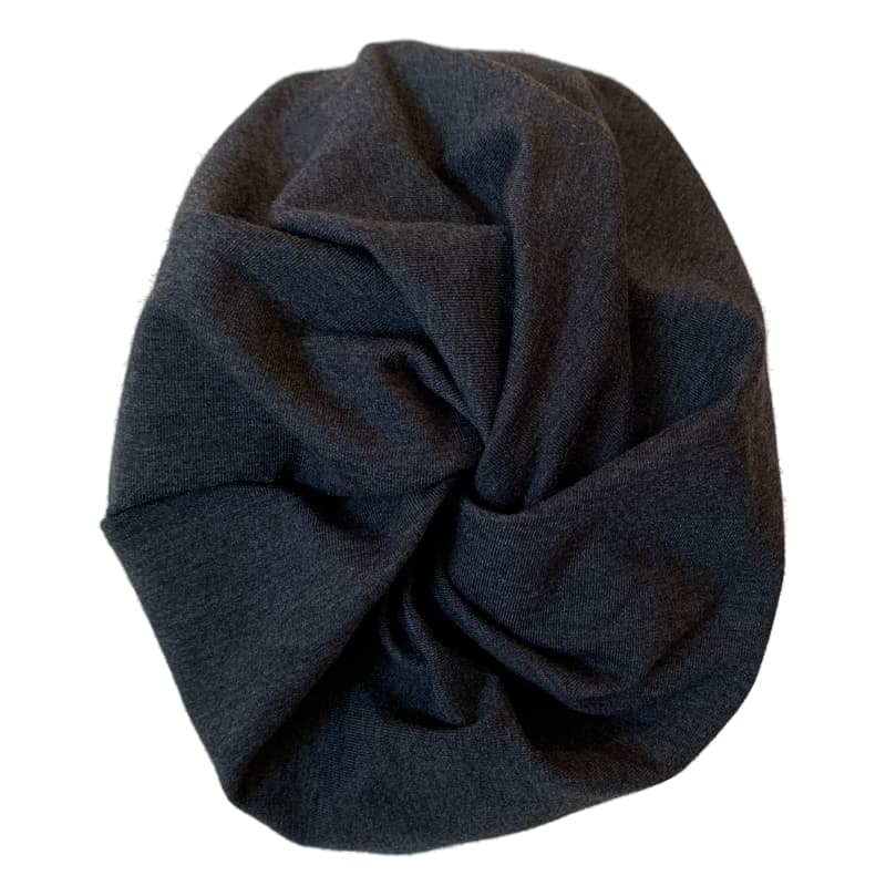 Chemo Beanies with a Twist - Cotton - Charcoal