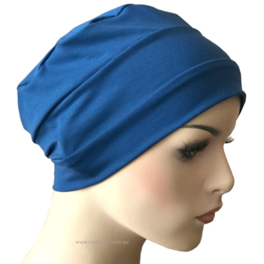 Bamboo Chemo Cloche Cap Denim