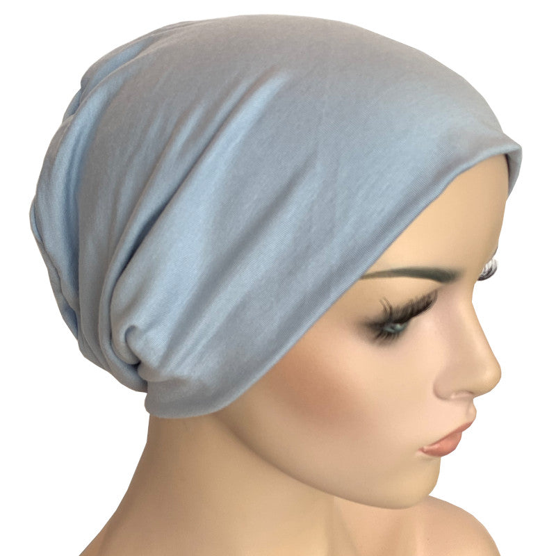 Bamboo Chemo Sleep Cap Chambray Blue