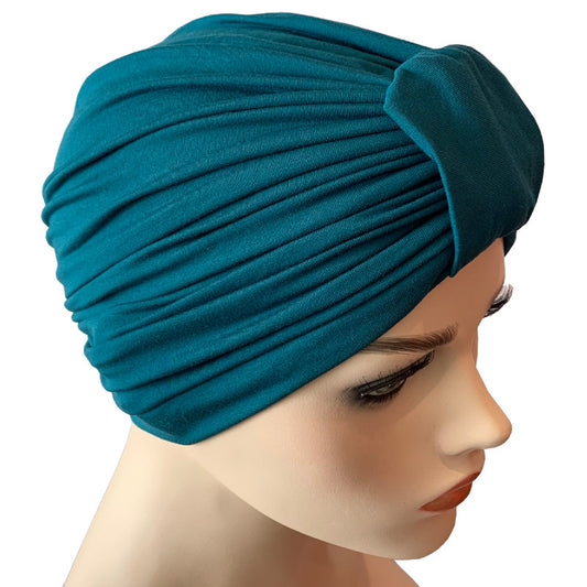 Classic Bamboo Chemo Turbans - Dark Teal
