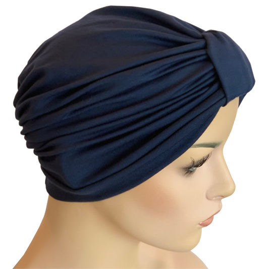 Classic Bamboo Chemo Turbans - Navy