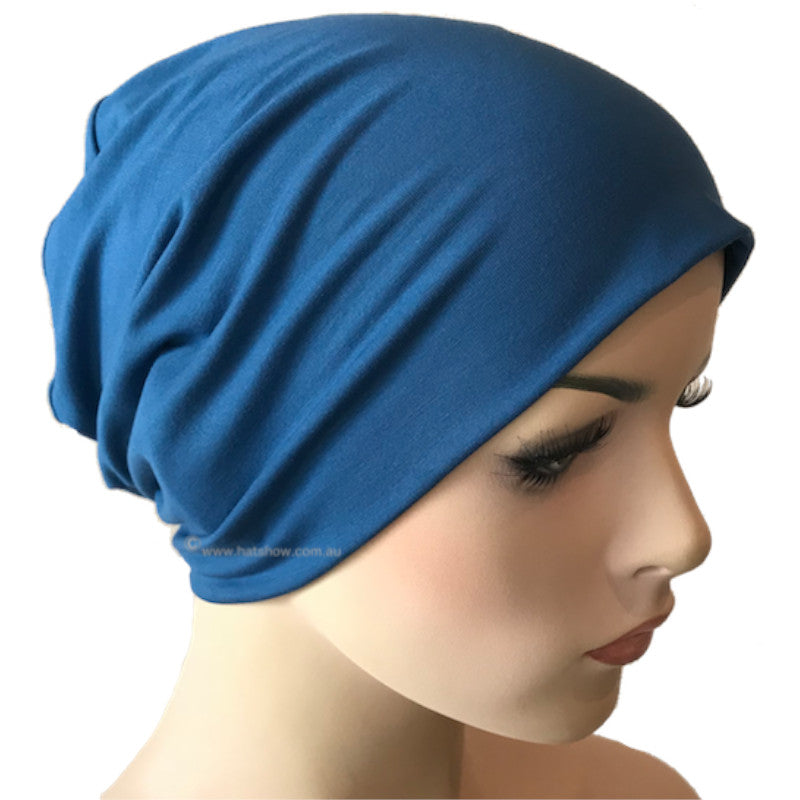 Bamboo Chemo Sleep Cap - Denim