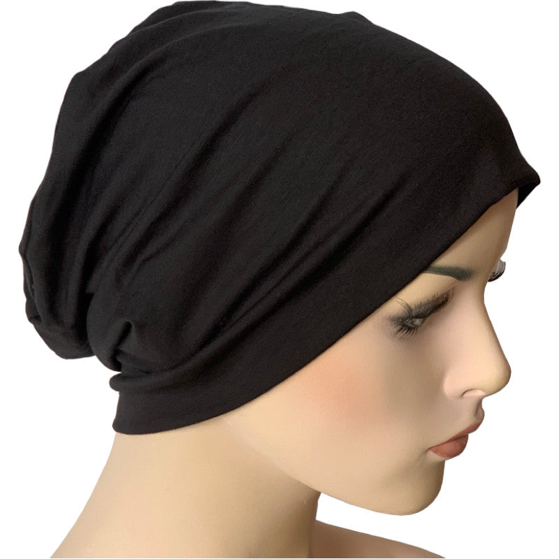 Bamboo Chemo Sleep Cap - Black