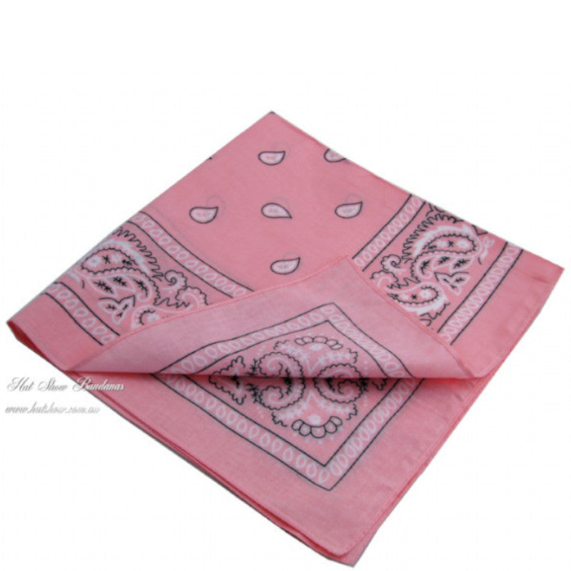 Square Bandana Pink Paisley