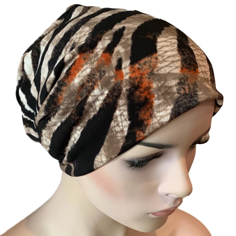 Chemo Beanies - Comfort Stretch - Chic Zebra.