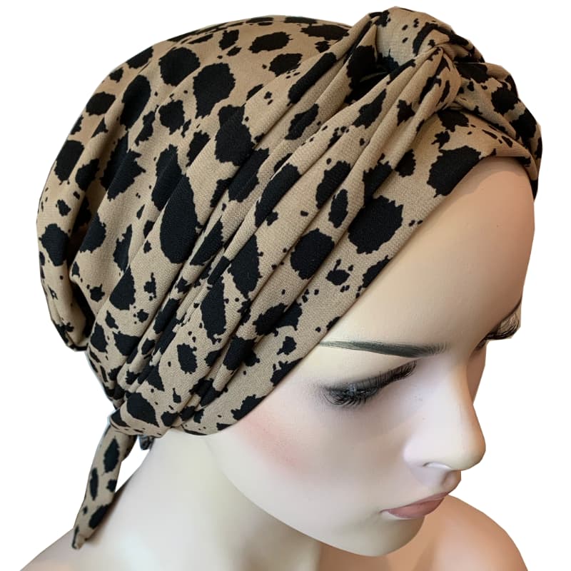 Chemo Cap with Long Ties at Hat Show