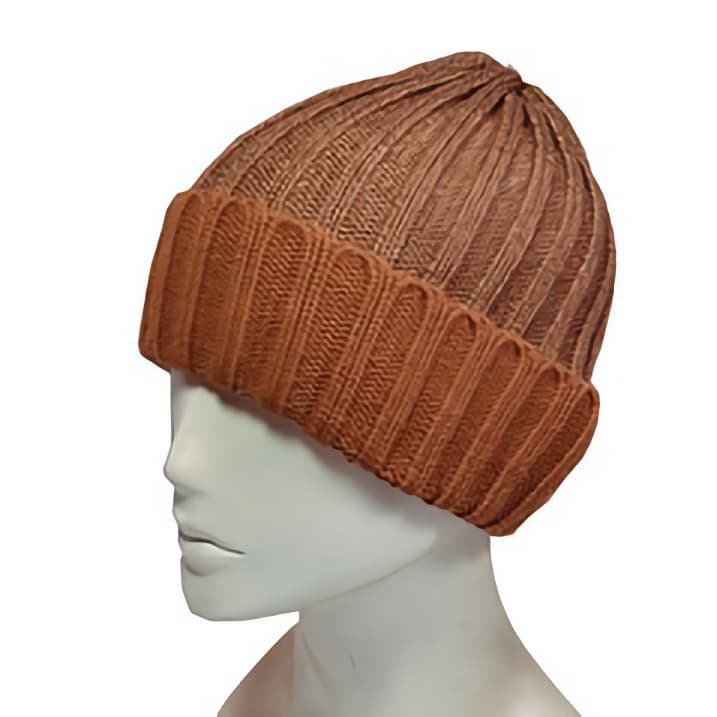 UNISEX Beanies - Acrylic Knit - Camel