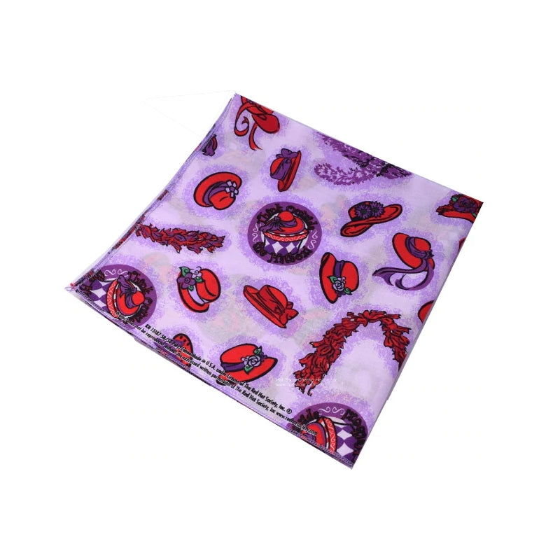 Square Bandana Red Hat Society