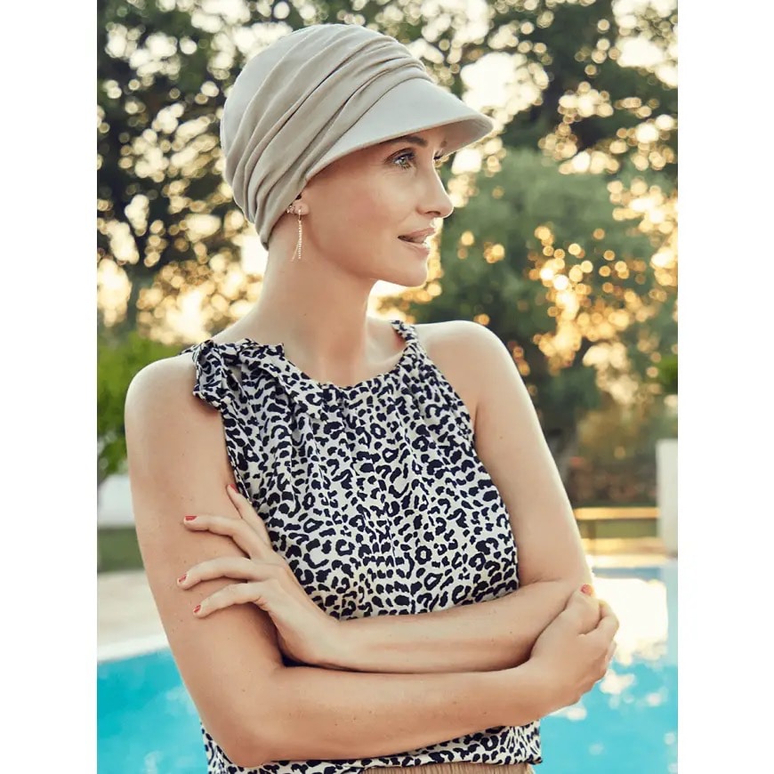 Christine - 1328-0844  B.B.BELLA CAP - SUN - FEATHER BEIGE