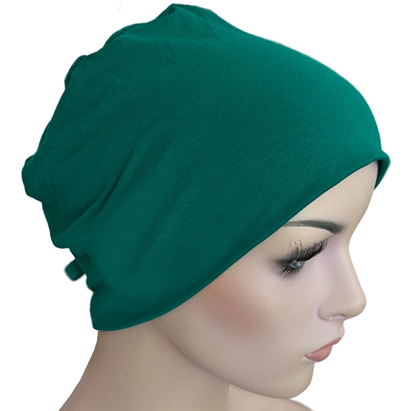 Donna Chemo Hat with Loop for Scarf - Bamboo - Meadow Green