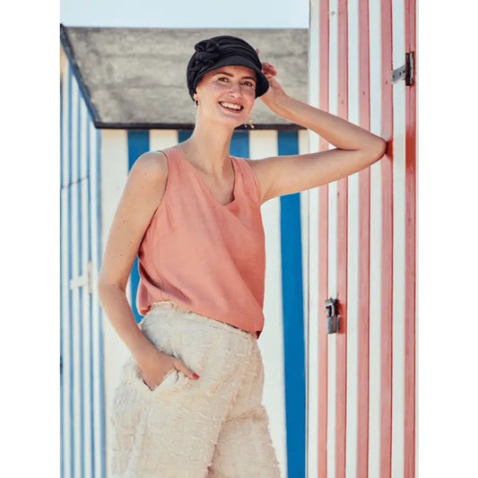 Christine - 1577-0211 HocBRIANA SUN CAP - BLACK