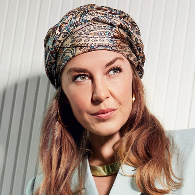 HOC CHRISTINE MILENA TURBAN AT HAT SHOW