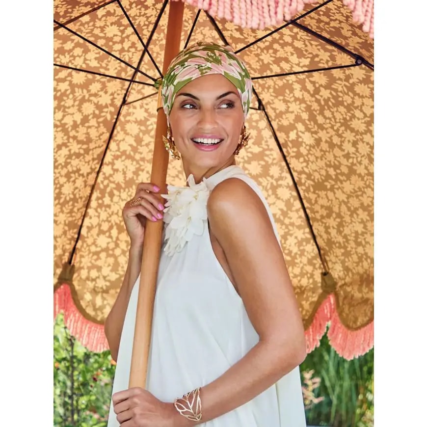 107412 - Christine - 3026-4107 HOC SAPPHIRE BOHO TURBAN - LIME GARDEN