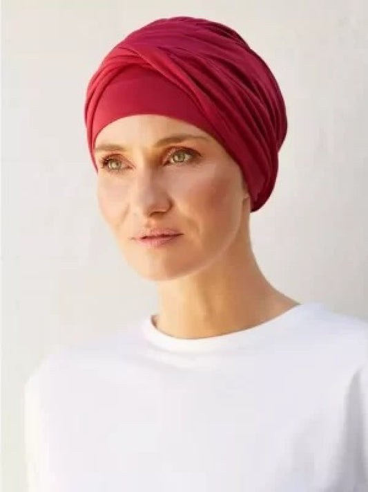Christine - 105818 1510-0384 HocSHAKTI TURBAN RED BUD