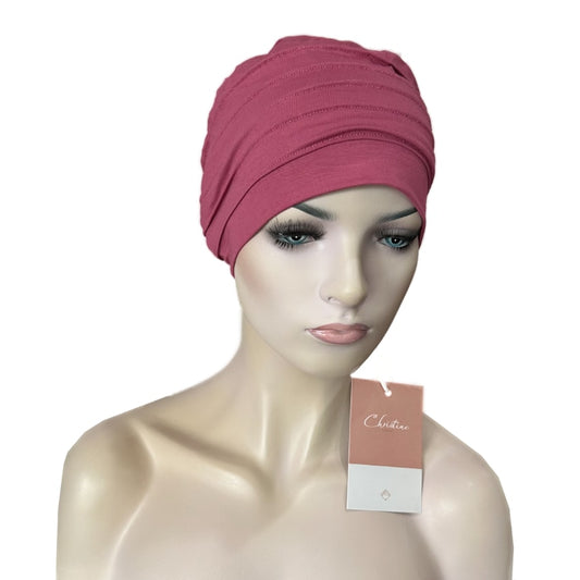 Christine - 1000-0900 HOC YOGA TURBAN ROSE WINE