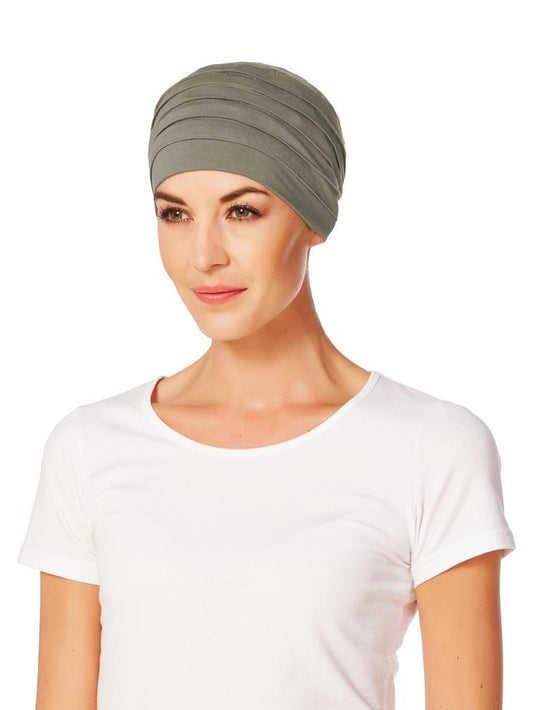 Christine 106967 - 1000-0338 - HocYOGA TURBAN - BROWN GREEN
