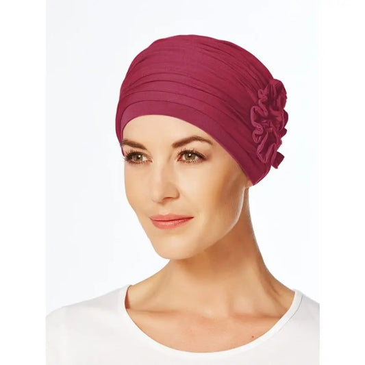 Christine - 106958-1003-0384 - HocLotus Turban - RED BUD