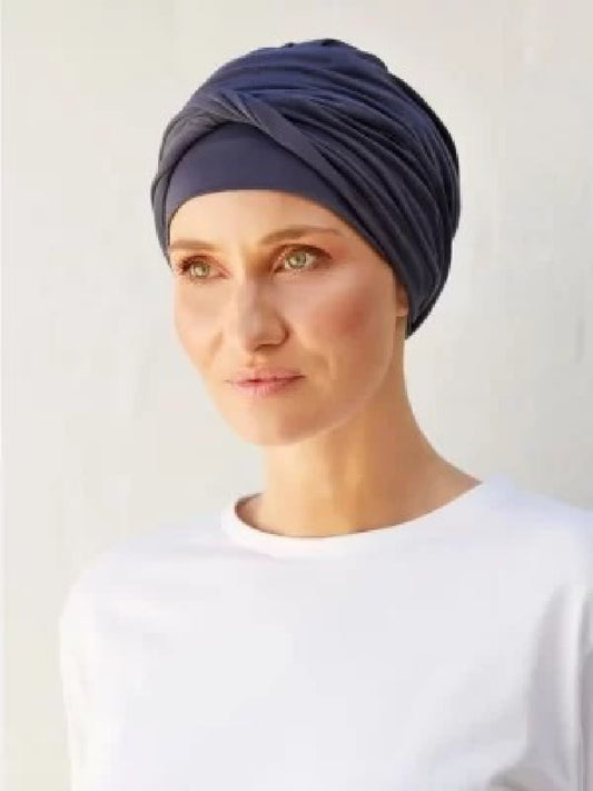 CHRISTINE SHAKTI TURBAN AT HAT SHOW