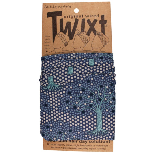 TWIXT Wired Head Wrap - Blue Spot Trees