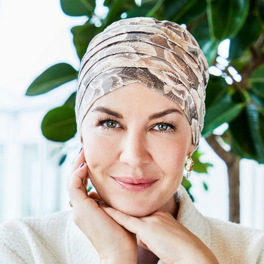 Christine - HOC Yoga Printed Turban - ORGANIC NATURE