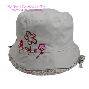 Kids Hats -  Sun Hats for Girls -Beige (1009)