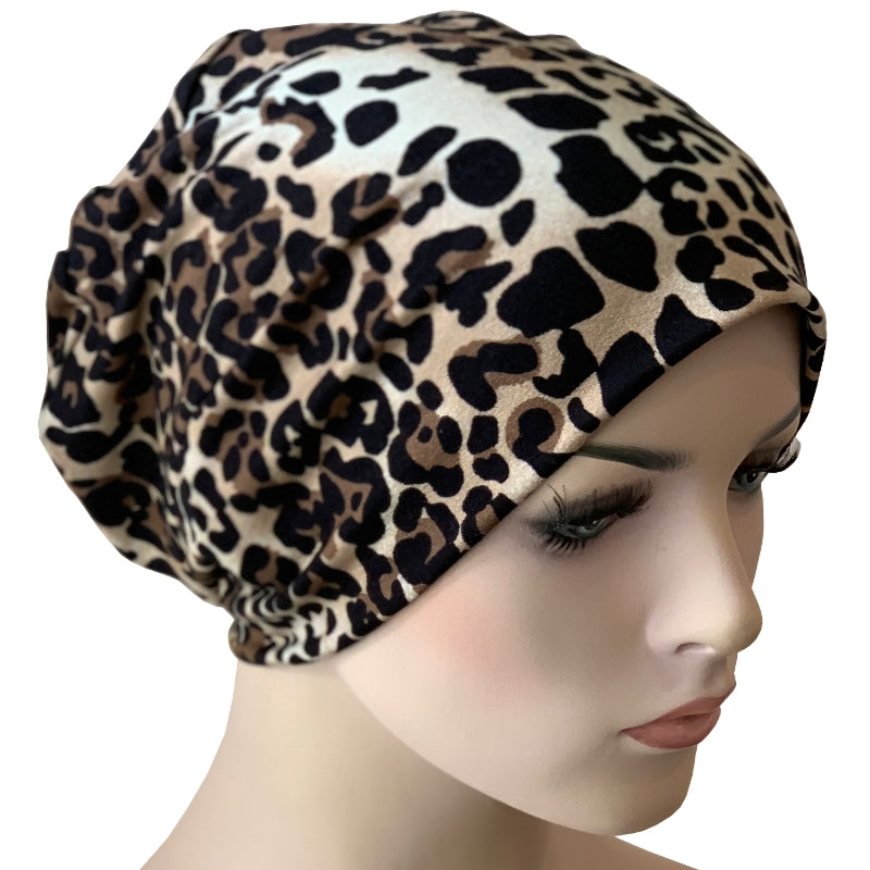 Chemo Beanies - Comfort Stretch - Leopard