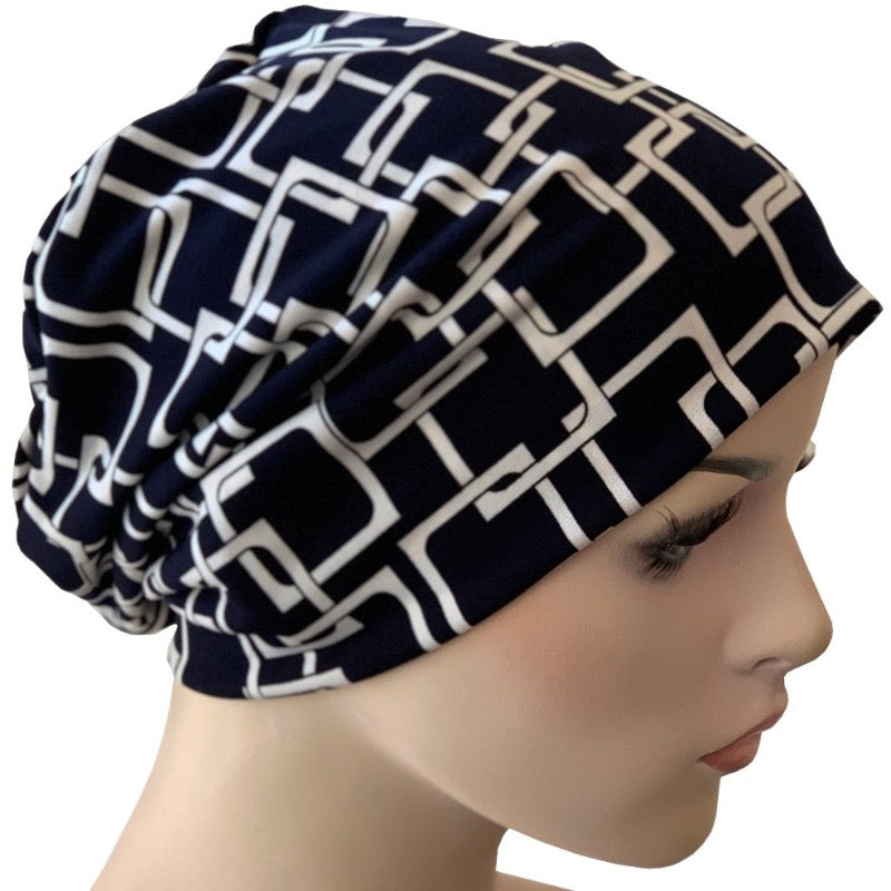 Beanies Comfort Stretch Navy with White