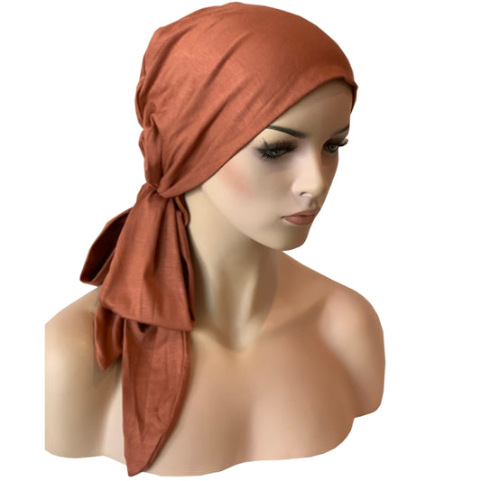 Chemo Cap with Ties - Bamboo