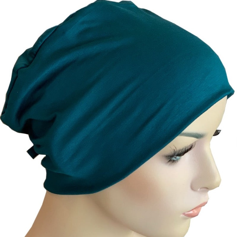 Donna Cap with Loop for Scarf - Dark Teal
