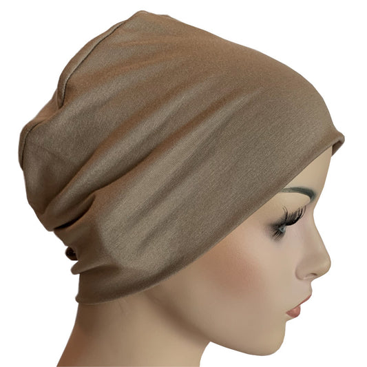 Donna Cap with Loop for Scarf - Fawn