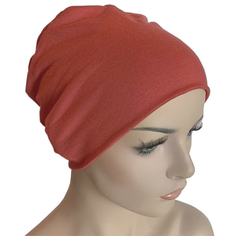 Donna Cap with Loop for Scarf - Peach