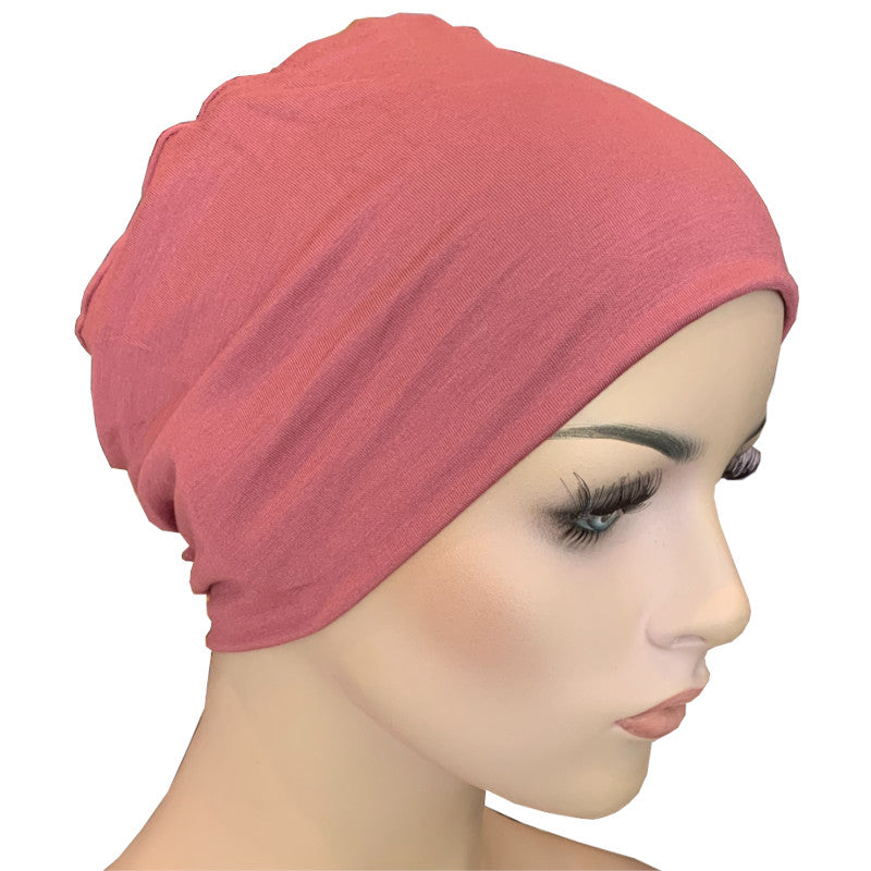 Donna Cap with Loop for Scarf - Rose