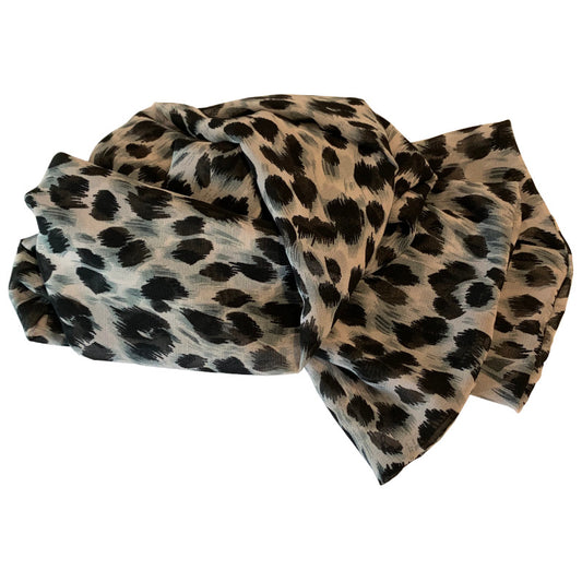 Donna Scarves - Leopard Chiffon Scarf